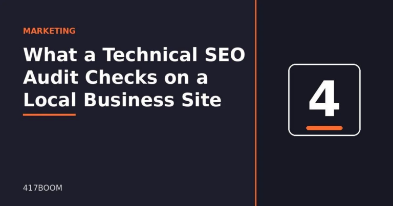 What a Technical SEO Audit Checks on a Local Business Site