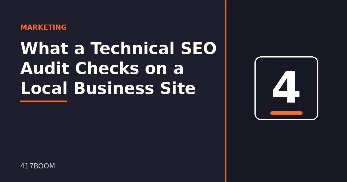 What a Technical SEO Audit Checks on a Local Business Site